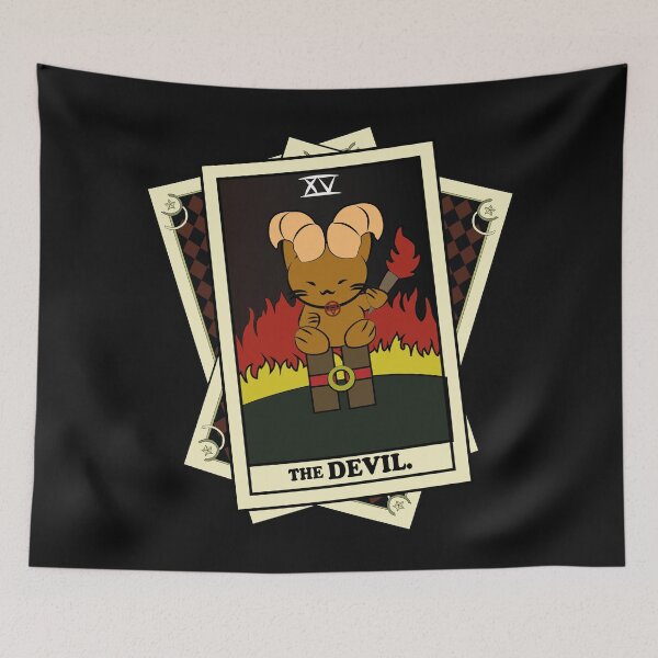Item preview, TAROT CARDS DECK | THE DEVIL. | FORTUNE CAT designed and sold by FalconLifeStore.
