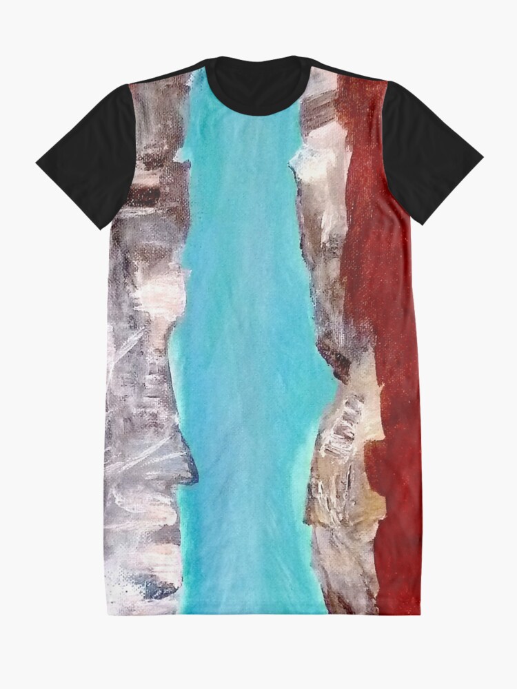 Alternate view of Mountain river Graphic T-Shirt Dress