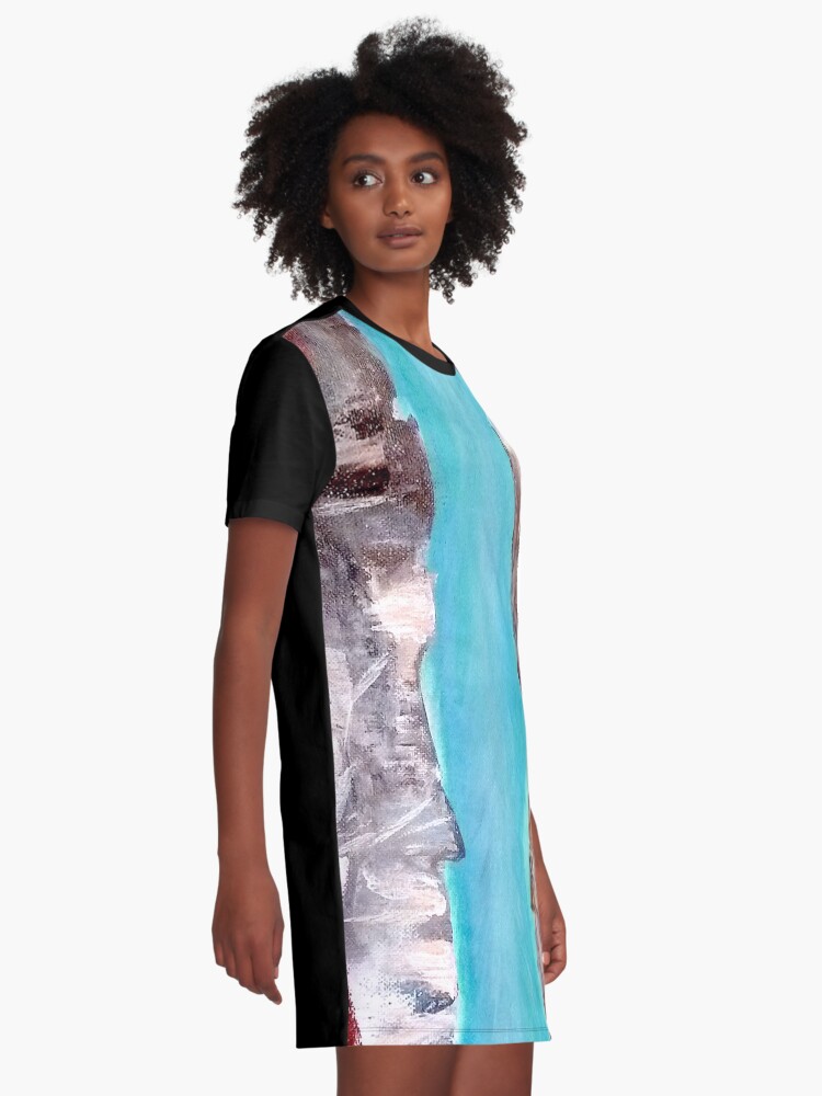 Alternate view of Mountain river Graphic T-Shirt Dress