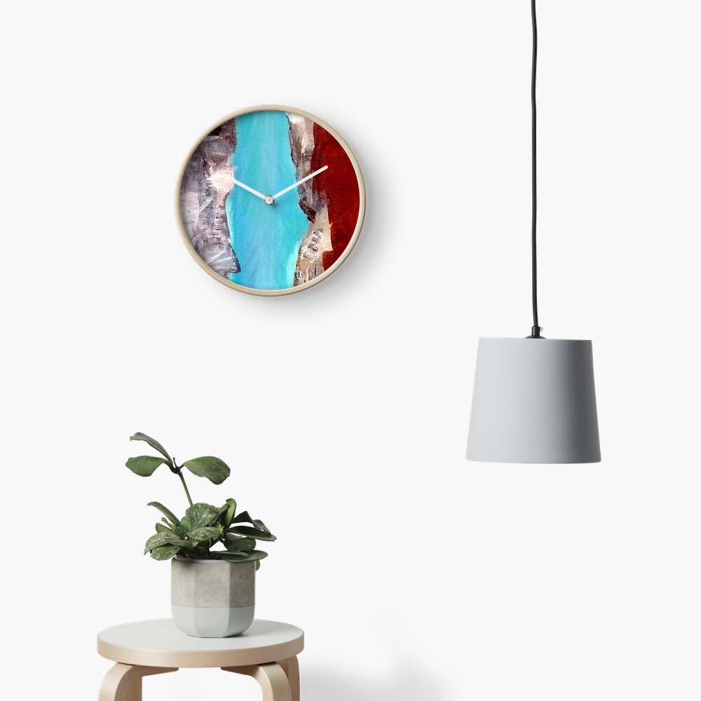 Mountain river Clock