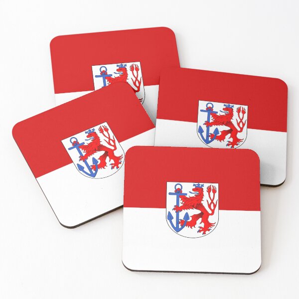 Item preview, Flag of Düsseldorf, North Rhine-Westphalia, Germany designed and sold by Freihalt.