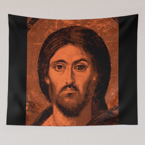 Item preview, Jesus Orthodox icon Orange designed and sold by OrthodoxLove.