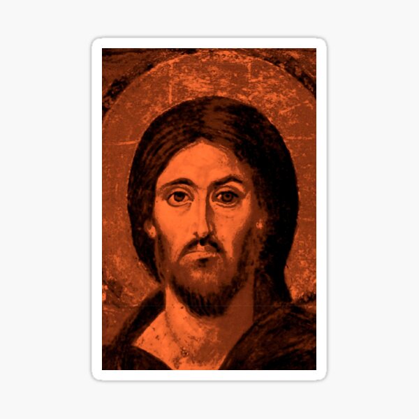 Item preview, Jesus Orthodox icon Orange designed and sold by OrthodoxLove.