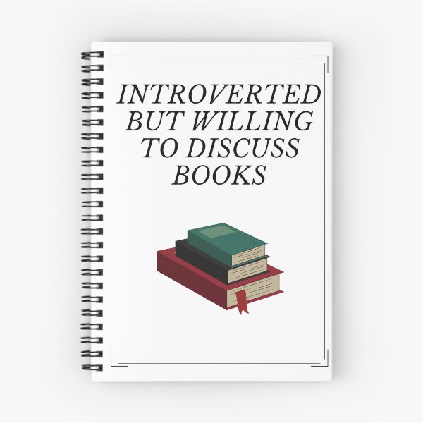Item preview, Introverted But Willing To Discuss BOOKS designed and sold by badretop.