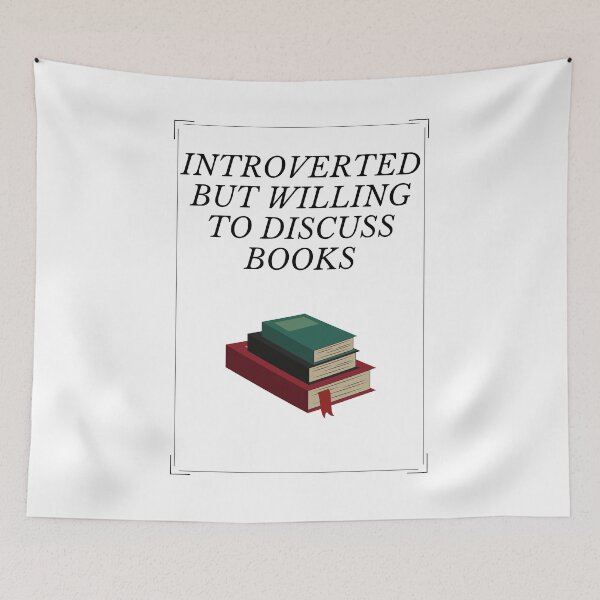 Item preview, Introverted But Willing To Discuss BOOKS designed and sold by badretop.