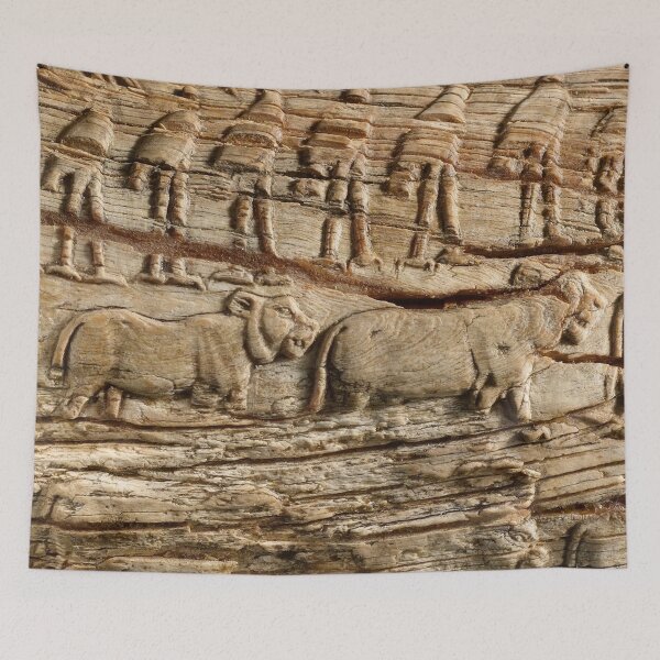 Item preview, Ancient Egyptian carved pattern of animals designed and sold by Vintage Designs +.