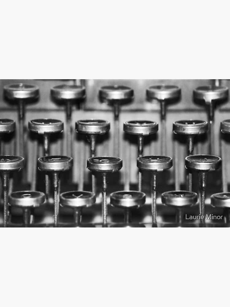 "Typewriter Keys" Poster by LaurieMinor Redbubble