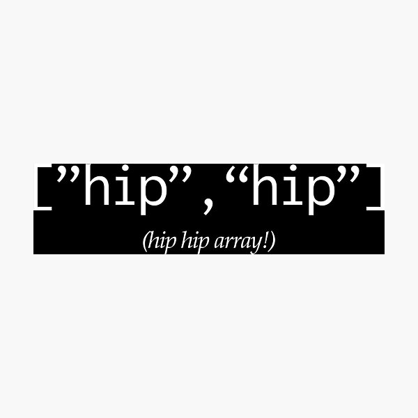 Lámina fotográfica «Hip Hip Array - Matriz de codificación PHP de ... image.