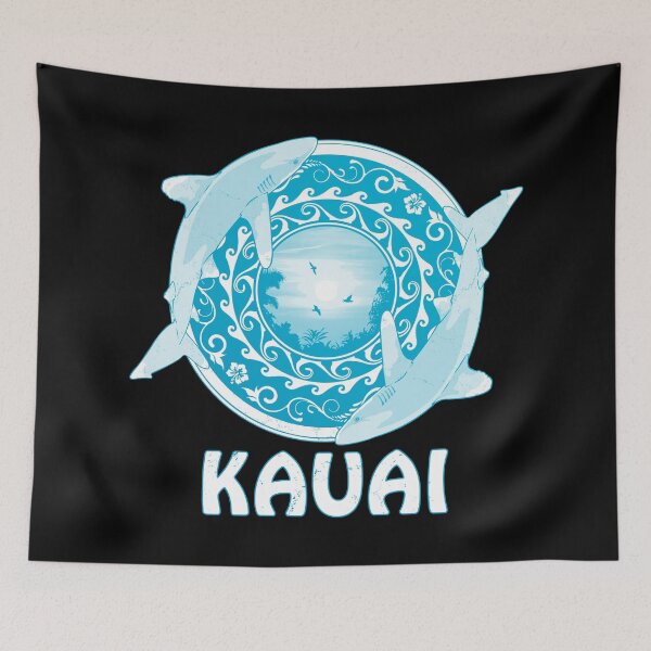Item preview, Kauai Oceanic Whitetip Sharks designed and sold by NicGrayGraphic.