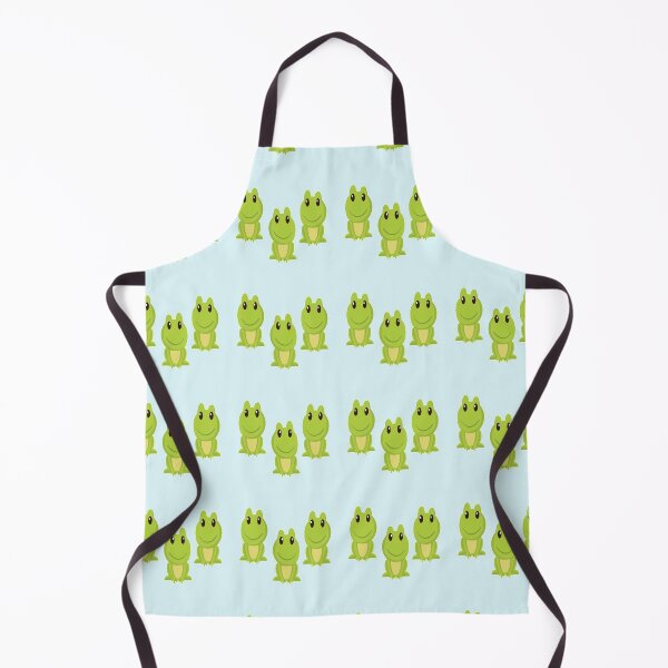 Item preview, Cute green frogs on blue designed and sold by tetibright.