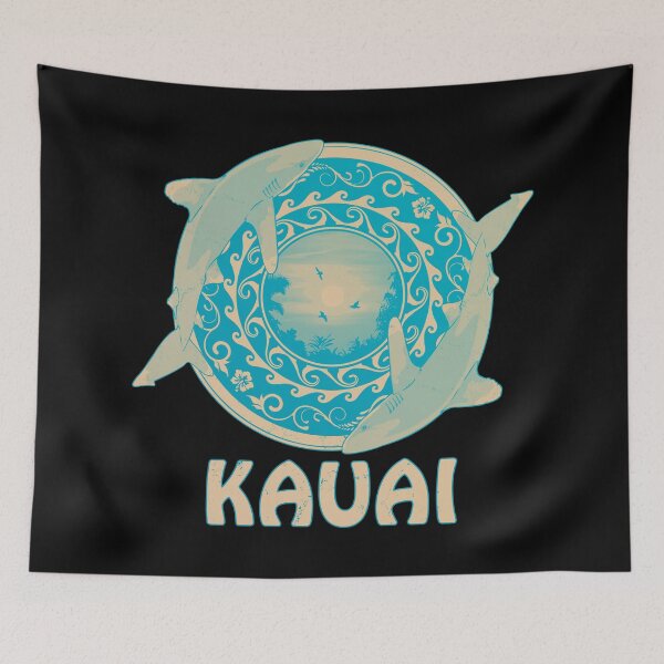 Item preview, Kauai Oceanic Whitetip Sharks designed and sold by NicGrayGraphic.