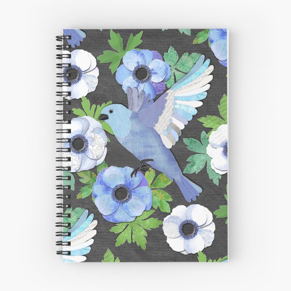 Item preview, Blue Bird & Anemone Art Print designed and sold by micklyn.