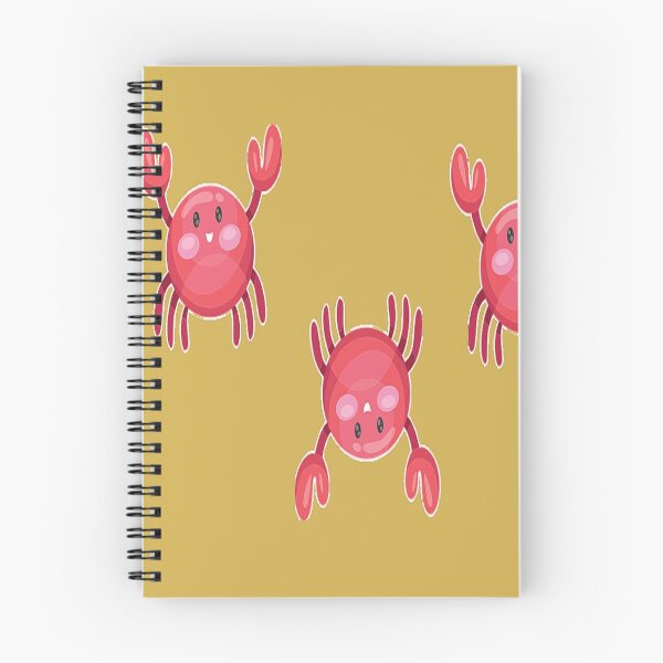 Item preview, Cute red crabs on brown designed and sold by tetibright.