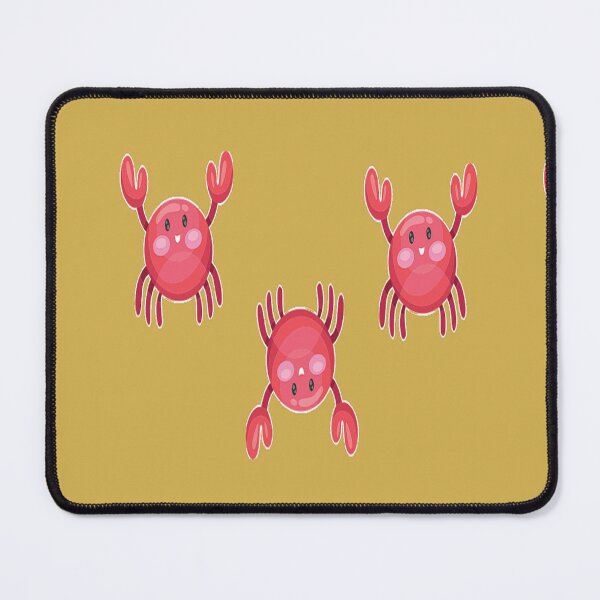 Item preview, Cute red crabs on brown designed and sold by tetibright.