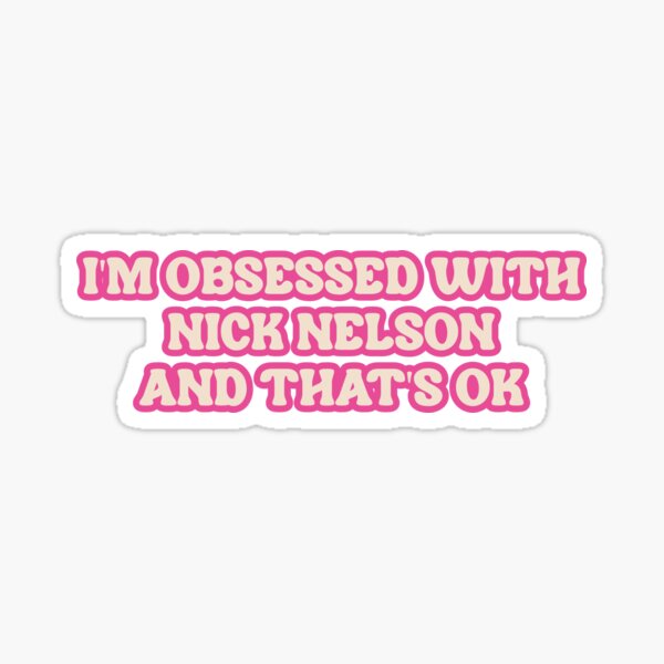 Vista previa del artículo con la obra «Obsessed with Nick Nelson and that's ok - Heartstopper», diseñado y vendido por stylesnspire.