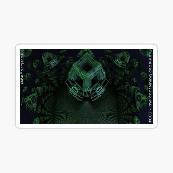 #003 - the containing capsule Sticker