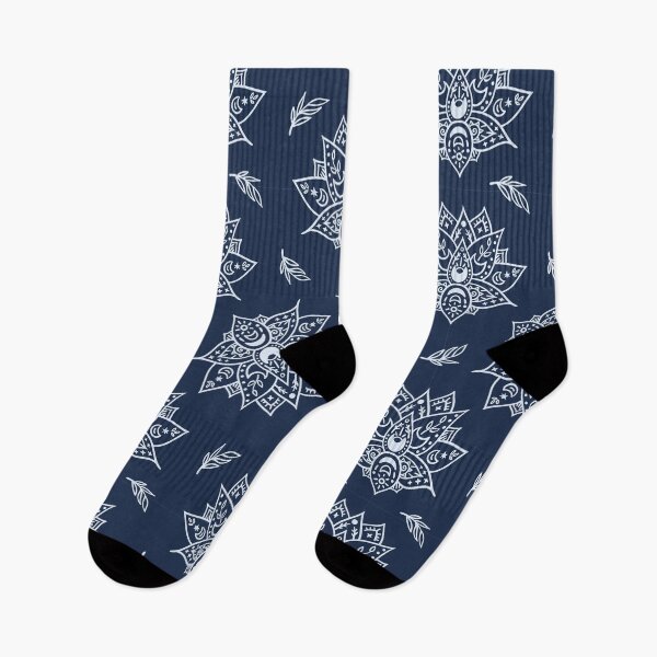 Item preview, Astral, celestial pattern in tones of dark blue and white number7 designed and sold by pocketgraphic.