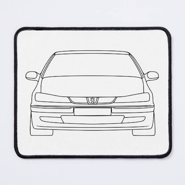 Item preview, Peugeot 406 front black lines best t-shirt design designed and sold by EdimDesign.