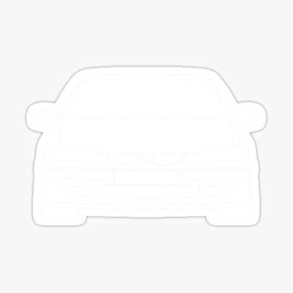 Peugeot 406 front white lines best t-shirt design Sticker