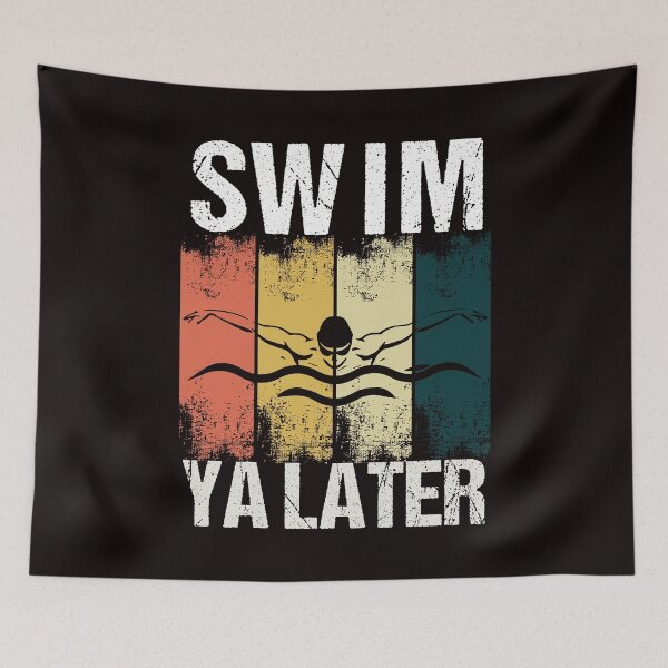 Item preview, Vintage Swim Ya Later Swimmer Water Sports Swimming Pool designed and sold by TomGiantDesigns.