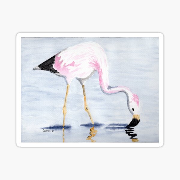 Pale Flamingo Sticker