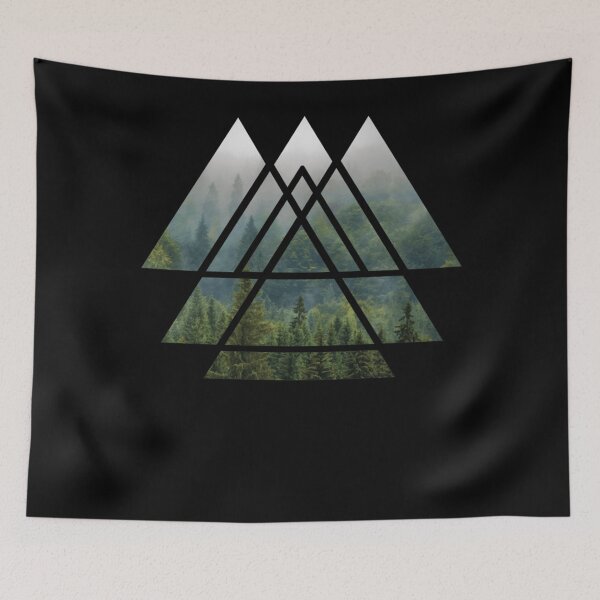 Item preview, Sacred Geometry Triangles - Misty Forest Classic . designed and sold by perysgseelig.