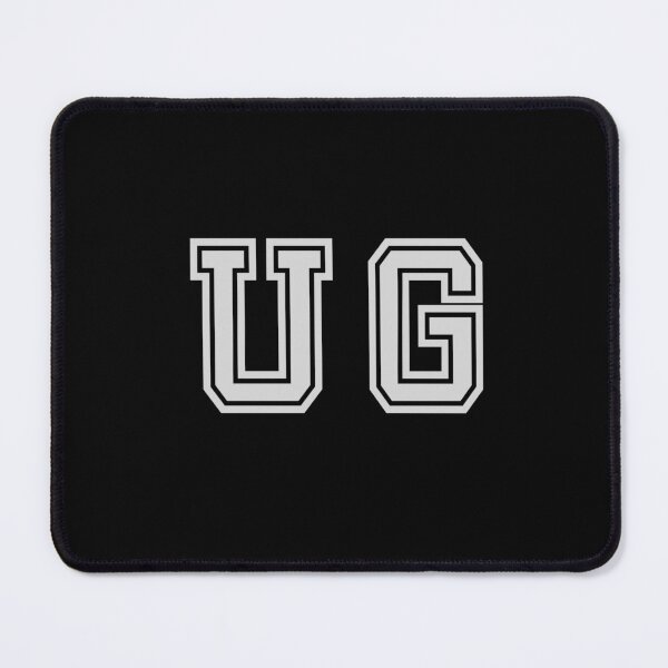 Item preview, U.G. Varsity Initials | Varsity Letters | Black And White | Personalised Gift designed and sold by Avo And Sriracha.