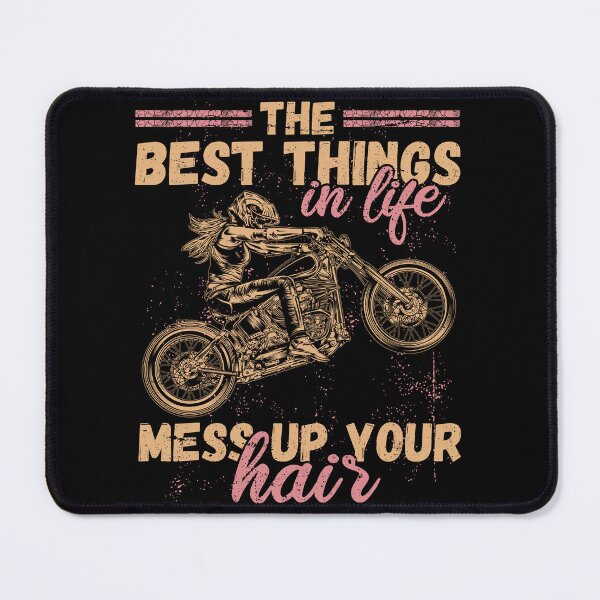 Item preview, Best Things In Life Mess Up Your Hair Motorcycle designed and sold by Fabvity.