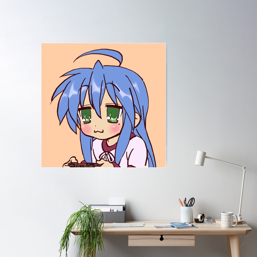 Aesthetic Kawaii Tapestry, Lucky Star Konata Poster