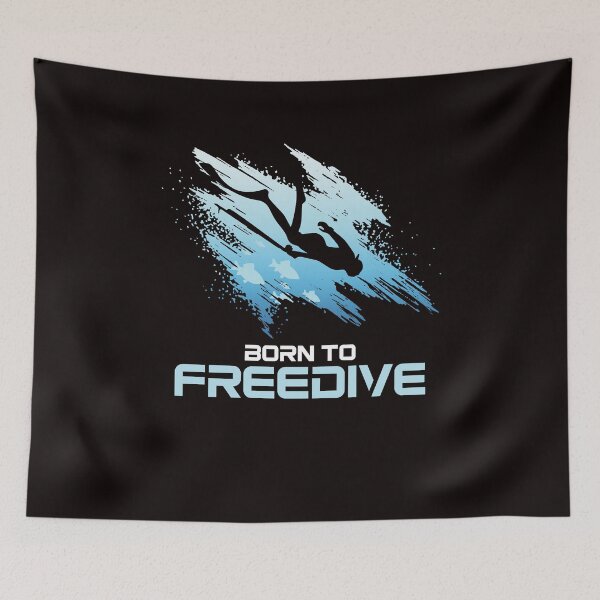 Item preview, Freediving Freediver Scuba Diving Diver Underwater Ocean Sea designed and sold by TomGiantDesigns.