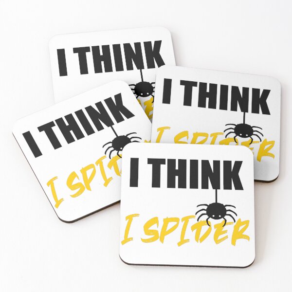 Item preview, I think I'm spinning | I think i spider | Denglish saying / phrase in black designed and sold by Gordenwear.
