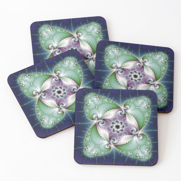 Item preview, Abstract Fractal Art Green Purple Blue designed and sold by mhfoto.