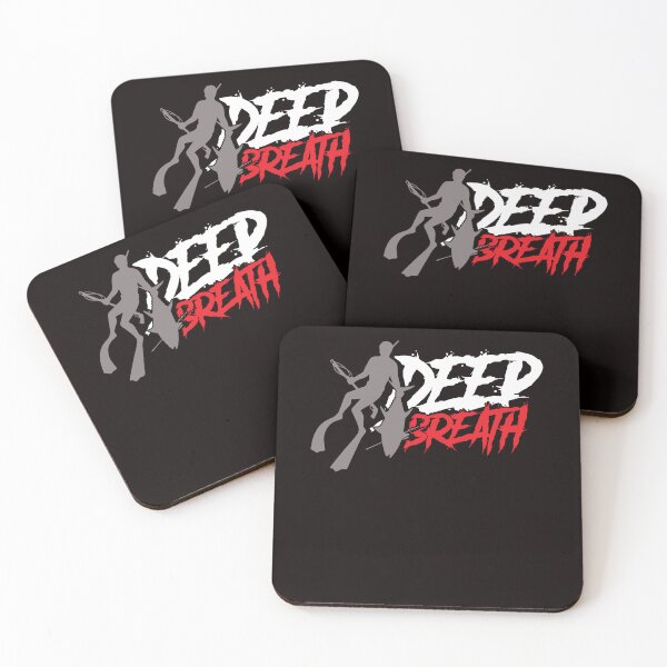 Item preview, Deep Breath Spearfishing Fishing Freediving Fish Spearfisher designed and sold by TomGiantDesigns.