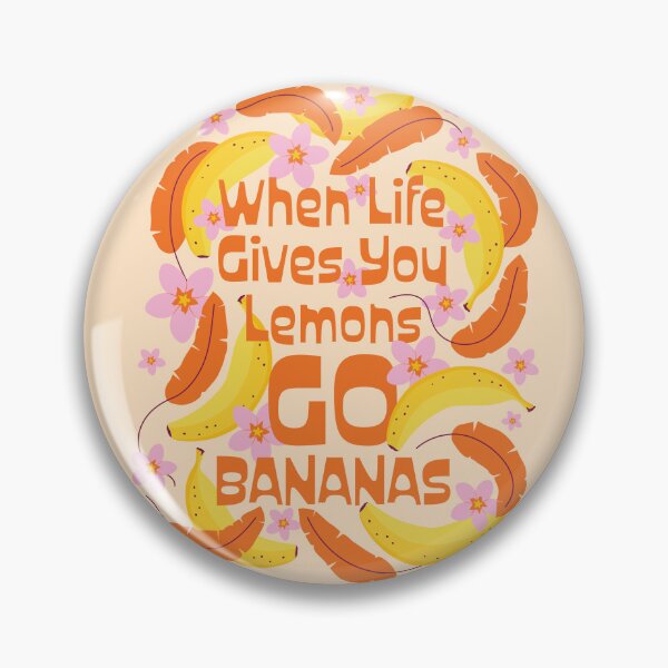 Item preview, Go Bananas Illustrated Quote designed and sold by EliveraDesigns.