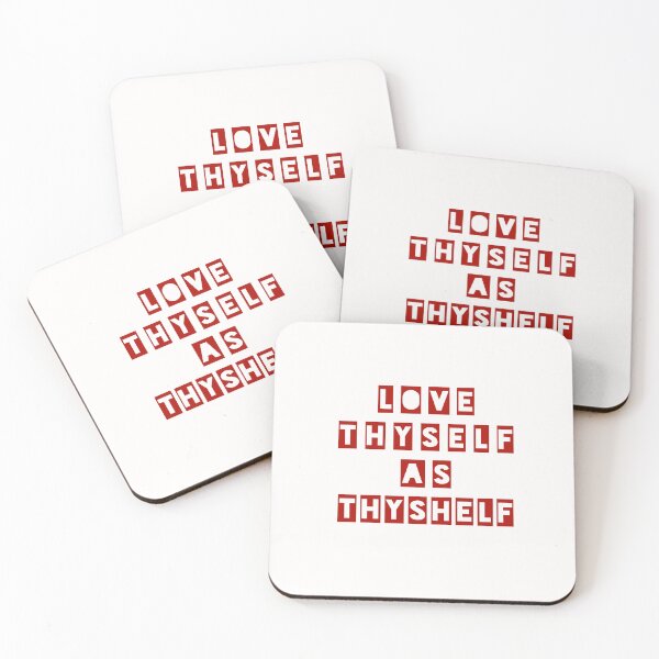 Item preview, LOVE THYSELF AS THYSHELF- For those who love their shelves more than themselves! designed and sold by The Bookworm Store.