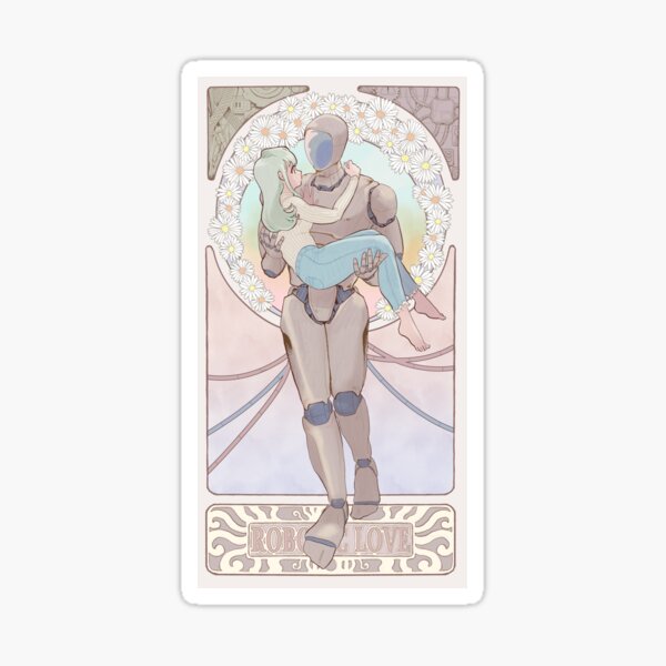 Robotic love Sticker
