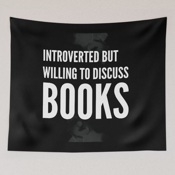 Item preview, Introverted But Willing To Discuss BOOKS designed and sold by badretop.