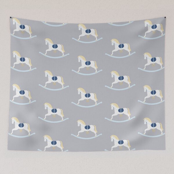Item preview, Cute Blue Rocking Horse designed and sold by StudioShine.