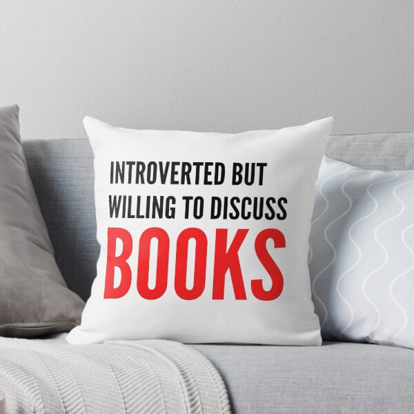 Item preview,  Introverted But Willing To Discuss BOOKS designed and sold by badretop.