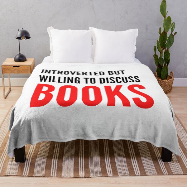 Item preview, Introverted But Willing To Discuss BOOKS designed and sold by badretop.