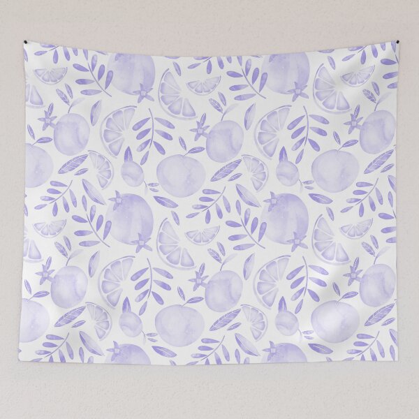 Item preview, Citrus: periwinkle monochroom designed and sold by LiandaDesign.