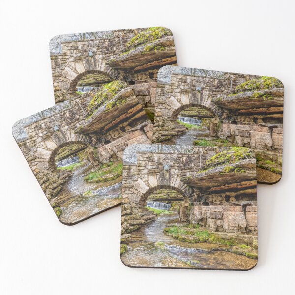 Item preview, Ozarks Waterfall Under Bridge designed and sold by mljdwhite.