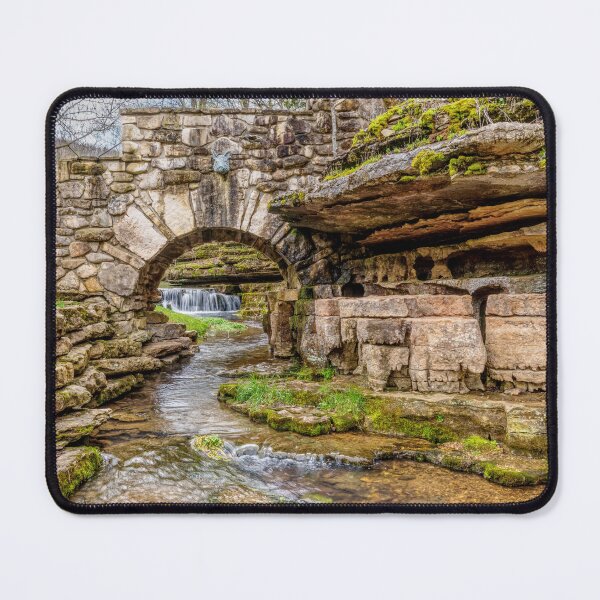 Item preview, Ozarks Waterfall Under Bridge designed and sold by mljdwhite.