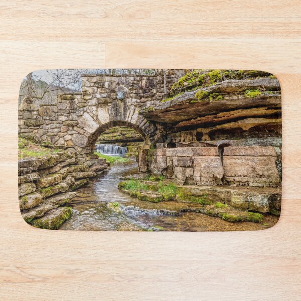 Item preview, Ozarks Waterfall Under Bridge designed and sold by mljdwhite.