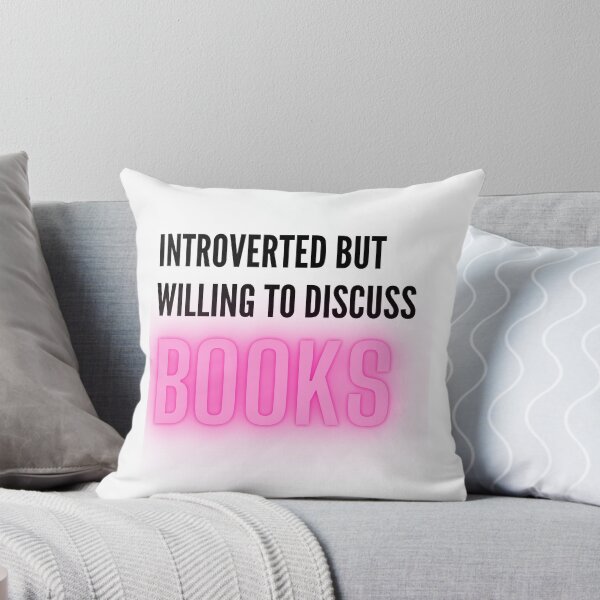 Item preview,  Introverted But Willing To Discuss BOOKS designed and sold by badretop.