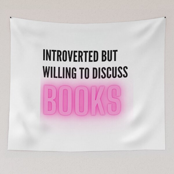 Item preview,  Introverted But Willing To Discuss BOOKS designed and sold by badretop.