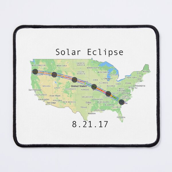 Item preview, Solar Eclipse Totality Map designed and sold by Image NDesign.