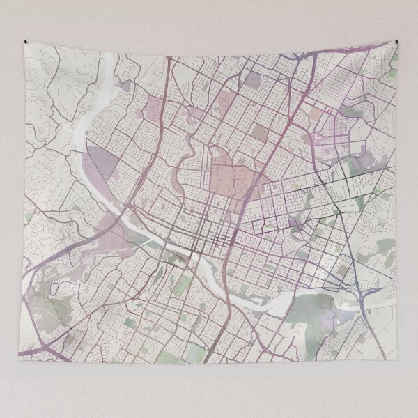 Item preview, Austin Texas Map, Austin City, USA City designed and sold by TheRedFinch.