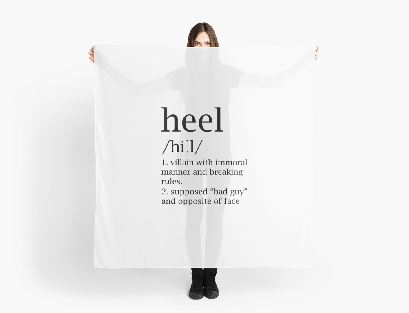 Heel Definition Scarf By Rolito86 Redbubble