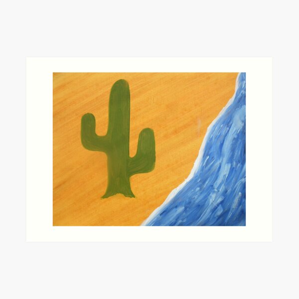 Cactus flower Art Print